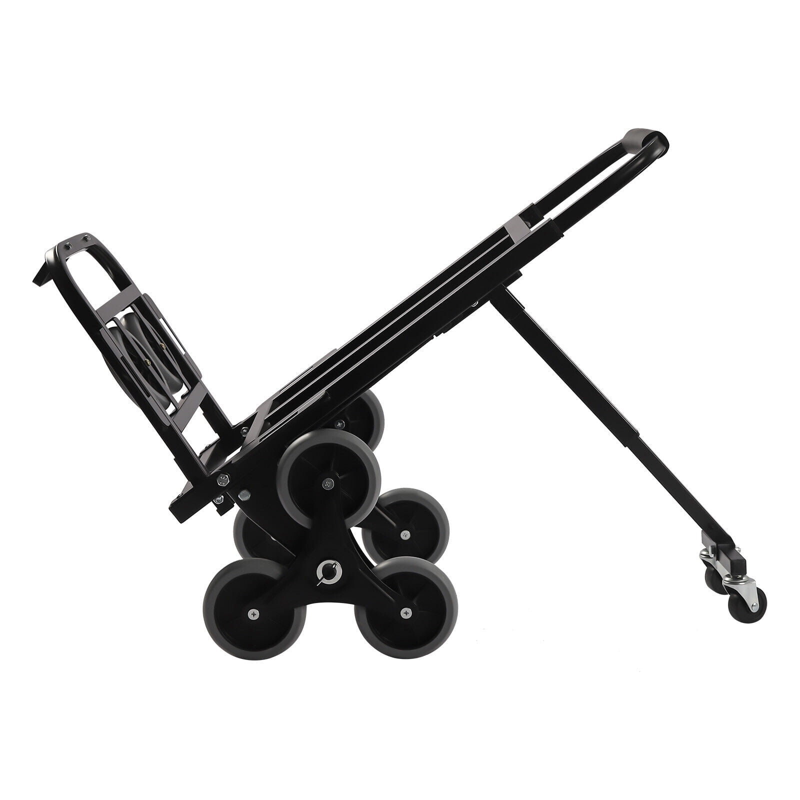 Miumaeov Foldable Hand Truck Dolly Cart With Telescoping Handle + Collapsible Wheels 400lbs Folding tair Climber Cart