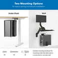 thumbnail image 5 of Mount-It! Heavy-Duty Under Desk / Wall CPU Mount, 5 of 9