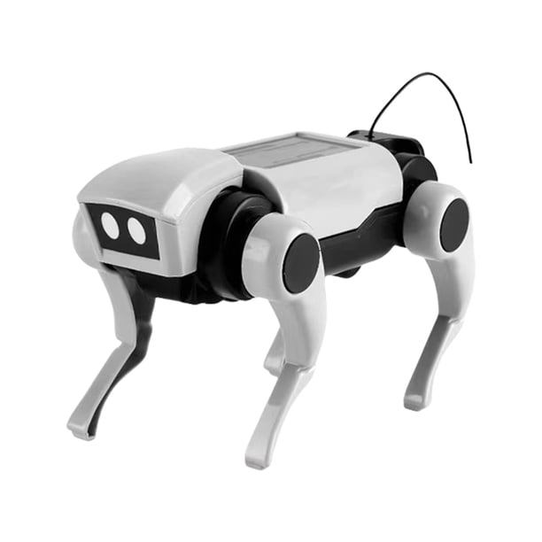 Kit de montaje de juguete para experimentos científicos con perro robot de energía solar para estudiantes de primaria. Robot inteligente. Requiere 2 pilas n.° 7 (no incluidas).