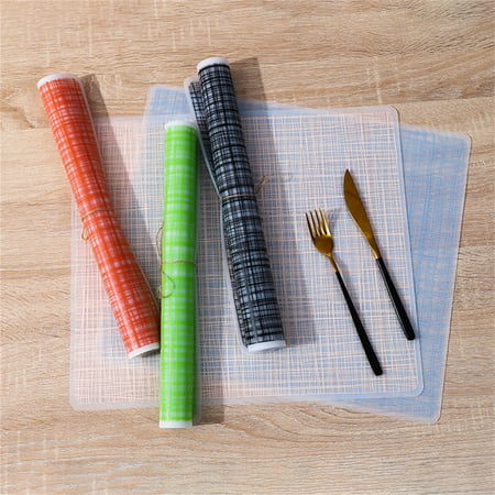 

Walbest 15.75 x 13.8 Korean Check Silicone Insulation Pad Waterproof Anti-scalding Dining Table Table Mat Placemat