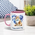 thumbnail image 4 of Maine Coon Proud Dad Happy Father's Day 11oz Accent Two-tone Mug Cat Lover Kitten Owner Gifts Coffee Tea Cup - 02008, 4 of 5