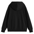 thumbnail image 5 of Women Sweatshirts Cozy Cow Print Hooded Sweatshirt for Everyday Wear and Casual Outings Across Seasons Black XL, 5 of 5