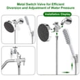 thumbnail image 2 of Zootealy Pet Bathing Pressure Boost Shower Head Massaging Comb for Dogs, 2-in-1 Shower Tool with Sprayer + Hose + Adapter, ABS Material, White Color, 1.7cm Interface, Compact Design, Lightweight -, 2 of 5