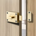 thumbnail image 1 of Pestillos de puerta con pestillo giratorio, cerradura de puerta de granero giratoria de metal resistente a la oxidación, cerradura de puerta de seguridad para baño, muebles de gabinete, pestillos de, 1 of 1
