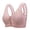 Pink-bras for women, variant on Hfnxid Bras for Women Front Closure No Underwire Push Up Bra Comfy Supportive Snap Everyday Bralettes Adjustable Strap Full Coverage Tshirt Bra