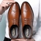 thumbnail image 3 of Zapatos de cuero de verano para hombre, ropa formal para hombre, zapatos de cuero de talla grande, zapatos de hombre perforados huecos, 3 of 6