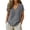 Grey, variant on Clothes Womens Kelon Summer Tops for Women Cotton Linen V Nec Short Sleeve Shirts Fashion Beach Vacation Clothes, S