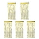 thumbnail image 1 of 5x Cortinas de fondo con flecos de aluminio Cortinas de fondo con flecos para puerta Cortinas con forma de corazón para Oro, 1 of 9