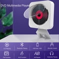thumbnail image 2 of MEGICOT Bluetooth 5.0 Wall Mountable CD/DVD Player with Pull-Switch Dust Cover Built-in Speakers, Portable Music Player with Remote Control, Support FM Radio CD/DVD/MP3/USB/AUX Input Output, 2 of 8