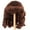 Chestnut Brown, variant on Monique Synthetic Mohair Brown Black Julie Doll Wig