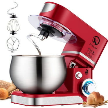 Electric Stand Mixer, 5.5Qt Small Electric Food Mixer,6 Speeds Portable Lightweight Kitchen Mixer for Daily Use with Egg Whisk,Dough Hook,Flat Beater