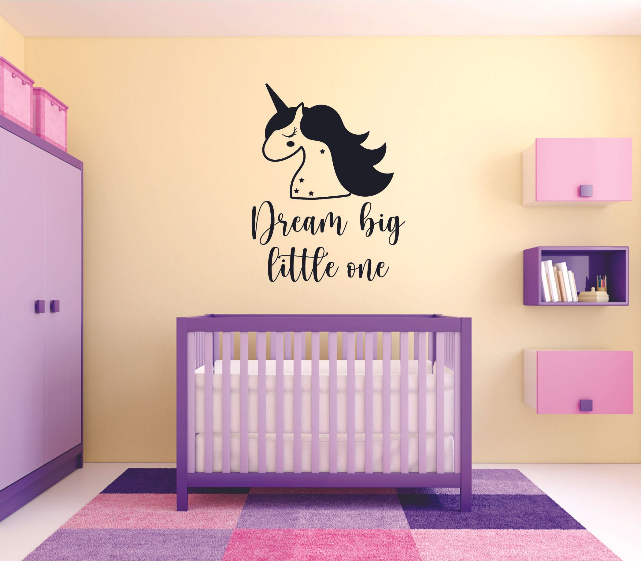 Wall Art Wild Unicorn Wall Sticker Decal Girl Nursery Wall Stickers Animal Wall Decals Baby Room Home Decor Boy