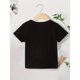 thumbnail image 3 of Pencil Print Boy's Casual Short-Sleeved T-Shirt - Summer Comfy Round Neck Top, 3 of 6