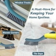 thumbnail image 7 of PHYEX 2 Packs Small Brushes for Cleaning, Stiff Bristle Grout Scrub Brushes for Kitchen, Bathroom, and Tile Floors, Ideal for Gaps, Crevices, and Window Tracks, 7 of 7