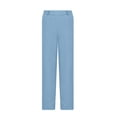 thumbnail image 4 of LJEFF Boys Dress Pants with Pockets, Straight Leg Stretch Elastic Waist Regular Fit Kids School Uniform Light Blue Size 6, 4 of 9