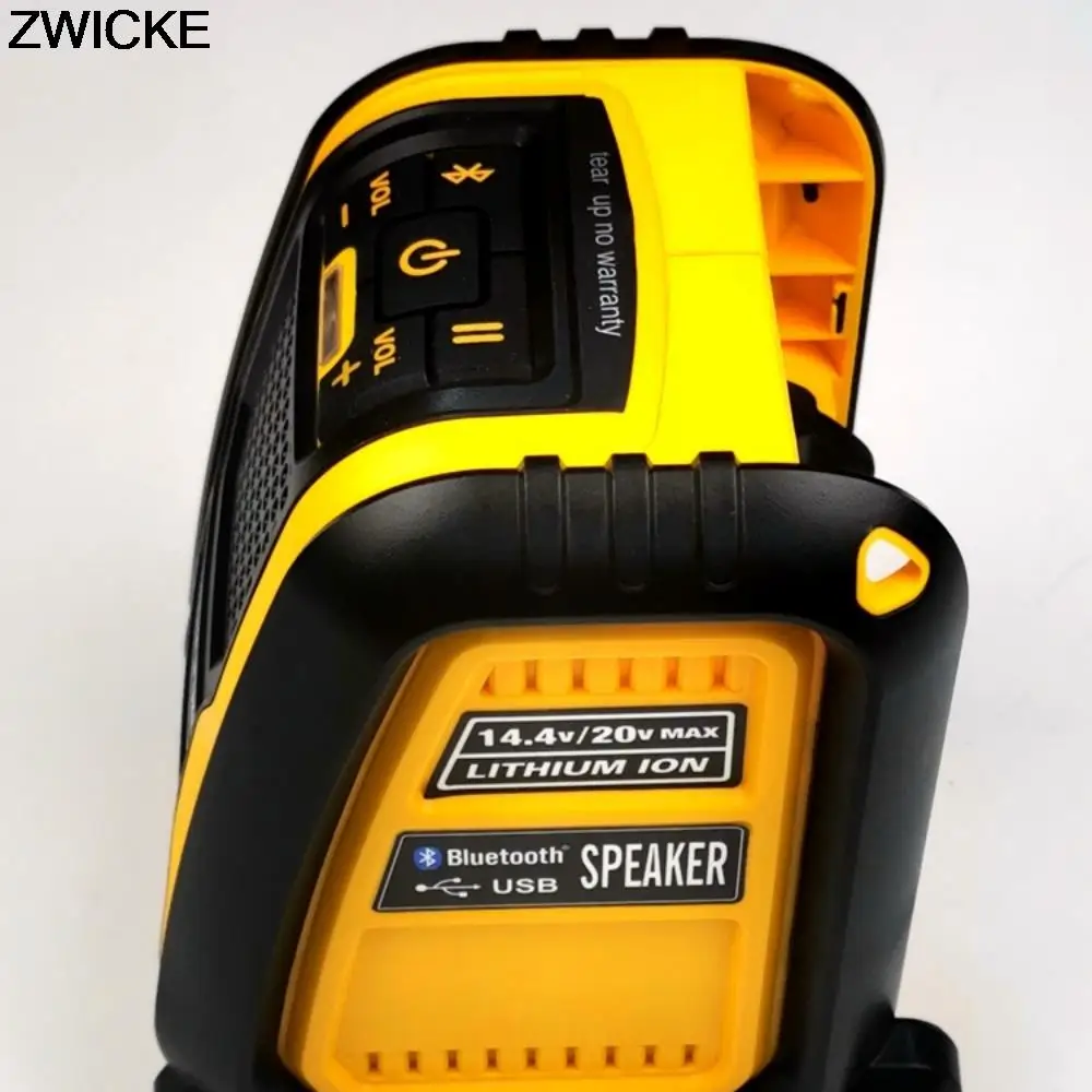 Portabl Bluetooth Speaker Player for Makita Dewalts Bosch Milwaukee 14.4-18V Lithium Battery Power Tool Charger 21v 18v 4Ah Outdoor Wireless Speaker with rechargeable