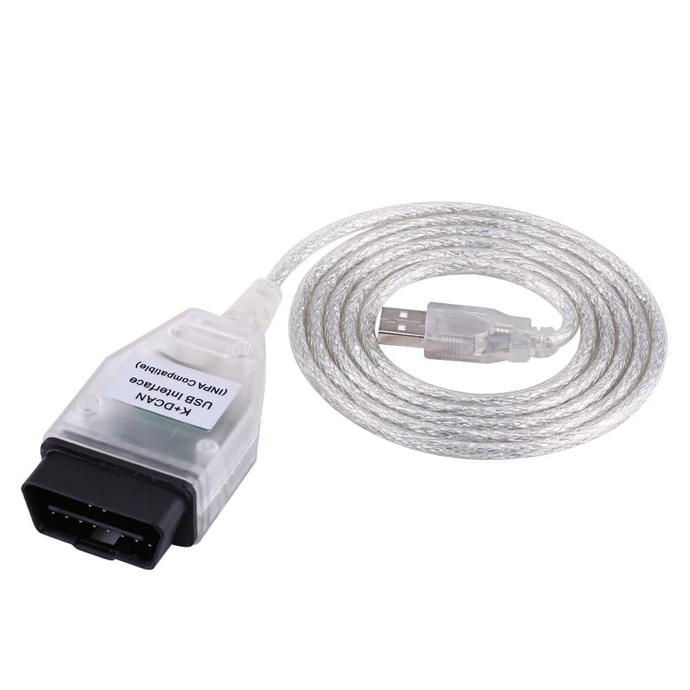 K DCAN OBD2 Diagnostic USB Cable Car Diagnostic Scanner Connector Cable-OBD2 OBDII Tool Cable INPA Ediabas K DCAN USB Interface 