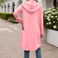 thumbnail image 4 of White Hoodie Womens Sweatshirt Oversized Hoodie Lightweight Zip Up Hoodie Women Men's Long Zip Up Hooded Sweatshirt Casual Lined Jacket For Fall Winter Outdoor Comfortable Warm Pullover, 4 of 6