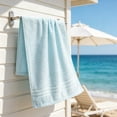 thumbnail image 7 of AUNVITO 100% Cotton Bath Towels, Light Weight, Soft, Super Absorbent and Fast Drying, No Fading Multipurpose Use for Sports, Swimming, Travel, Fitness, Yoga, Multicolor, 7 of 7