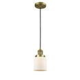 thumbnail image 1 of Innovations 1-LT LED Small Bell 5" Mini Pendant - Brushed Brass - 201C-BB-G51-LED, 1 of 1