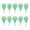 Green, variant on YAHHU 10pcs Surfboard Fin Key for FUTURE Professional Small Holes Surfboard Fin Hex Key Replacement Surfing Board Accessory Essential Kit, Red Color, Compact 3.94 inches / 10 cm Length Set