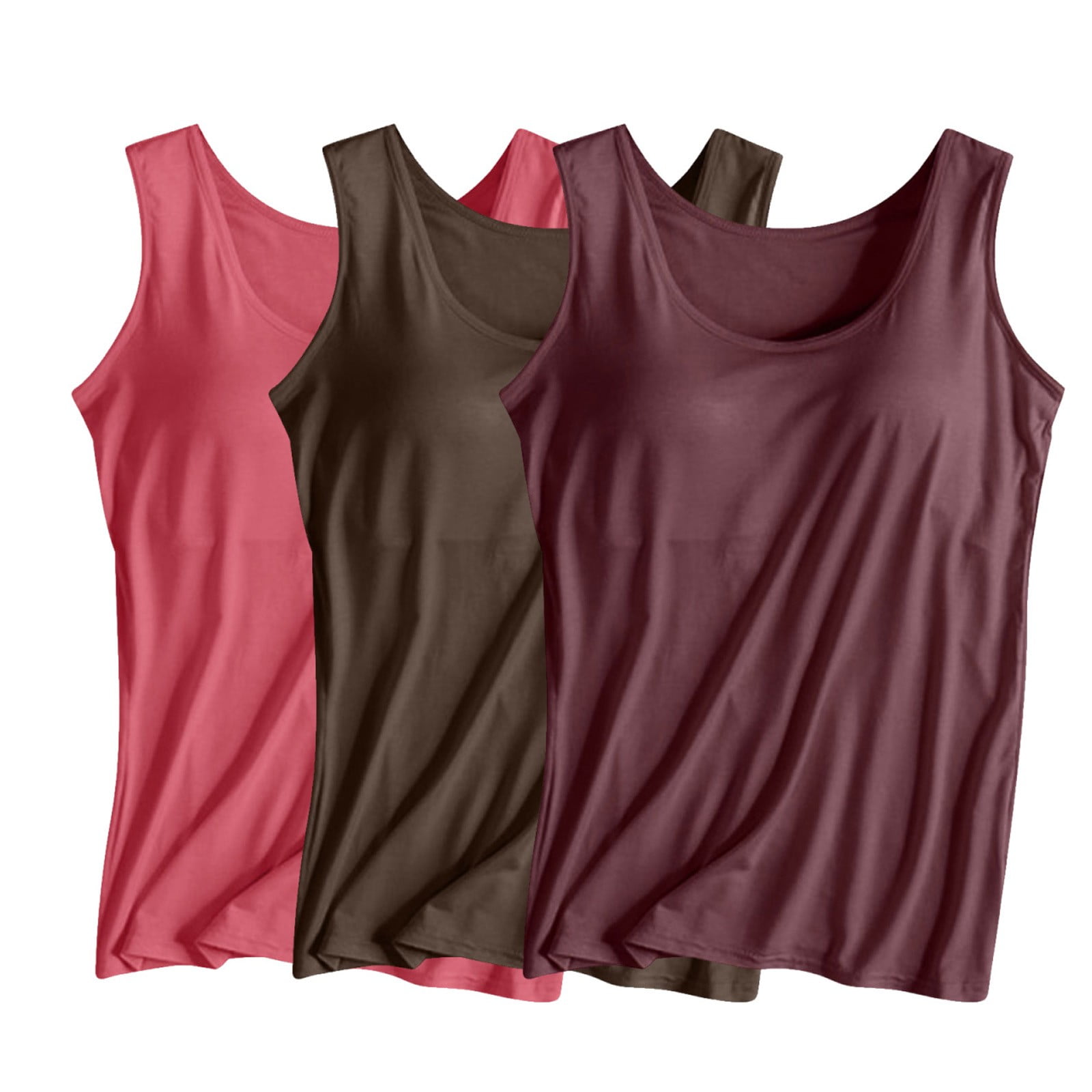 Cameland Débardeur Femme Pcs avec Soutien-Gorge Intégré Sans