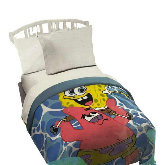 Spongebob Squarepants "Friends" Twin Quilted Bedspread Only
