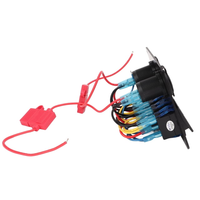 Termine El Interruptor de Apaguado, 5 pin 12-24V Panel de Interruptor de Balancín de Protecció de Sobrecarga para UTV