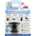 thumbnail image 2 of TubShroom TSBLK325 Chrome Edition Revolutionary Tub Drain Protector Hair Catcher - Black, 2 of 2