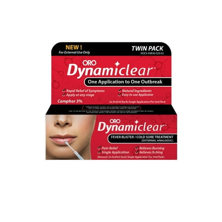 Dynamiclear Rapid Relief Twin Pack Fever Blister/Cold Sore