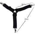 thumbnail image 5 of BRILLAR Juego de 4 clips para sábanas elásticos ajustables: mantenga en su lugar la ropa de cama, las fundas de los colchones, los cojines del sofá y los cojines del sillón, 5 of 5