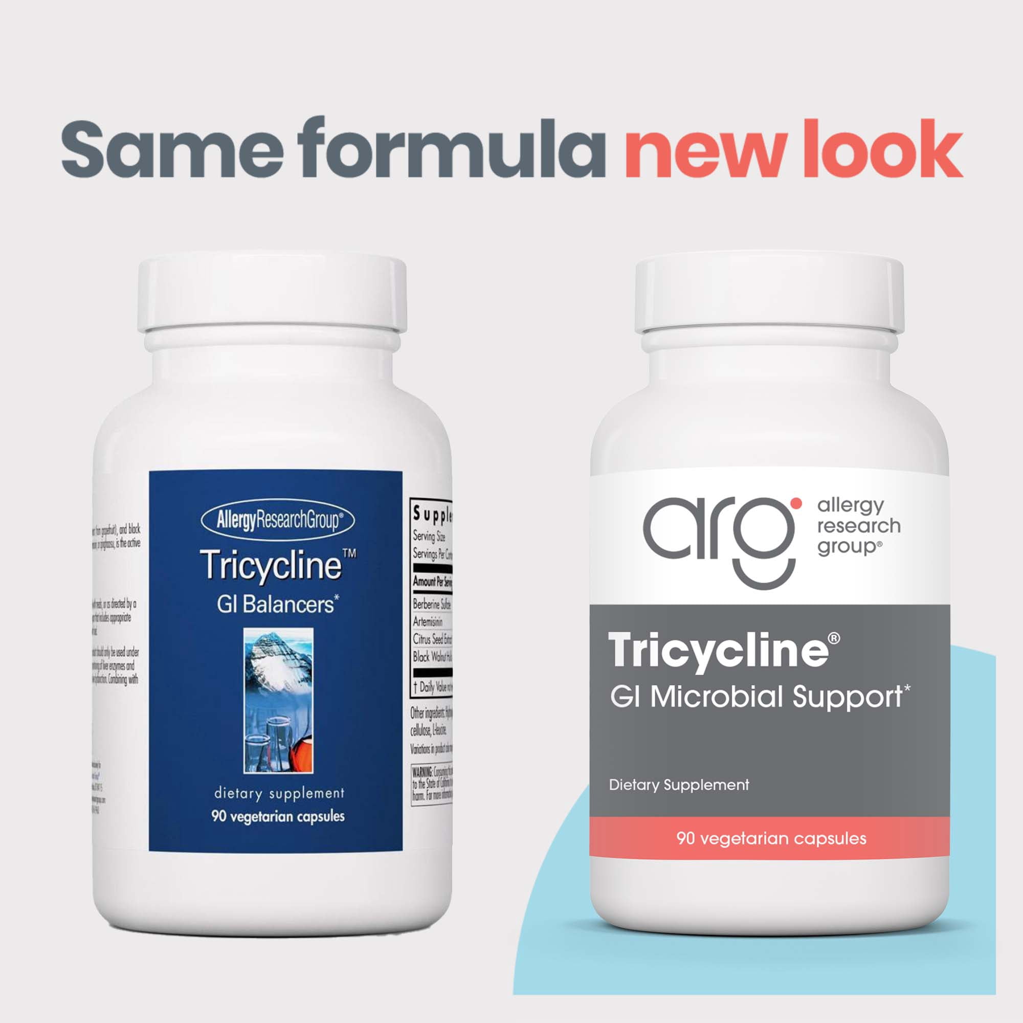 ARG Tricycline - Gut Health Supplement with Berberine & Artemisinin - Digestive & Microbiome Support - Botanical Blend - Vegetarian - 45 Servings - 90 Capsules