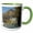 Green/White, variant on 3drose, Mountain Goats, Uinta-wasatch-cache Nf, Utah - Us45 Hga0260 - Howie Garber, 11oz Two-tone Blue Mug