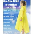 thumbnail image 3 of Rain Poncho for Kids(2 Pack) Waterproof Reusable EVA Raincoat One Size Rain Jackets for Children,Boys and Girls, 3 of 7