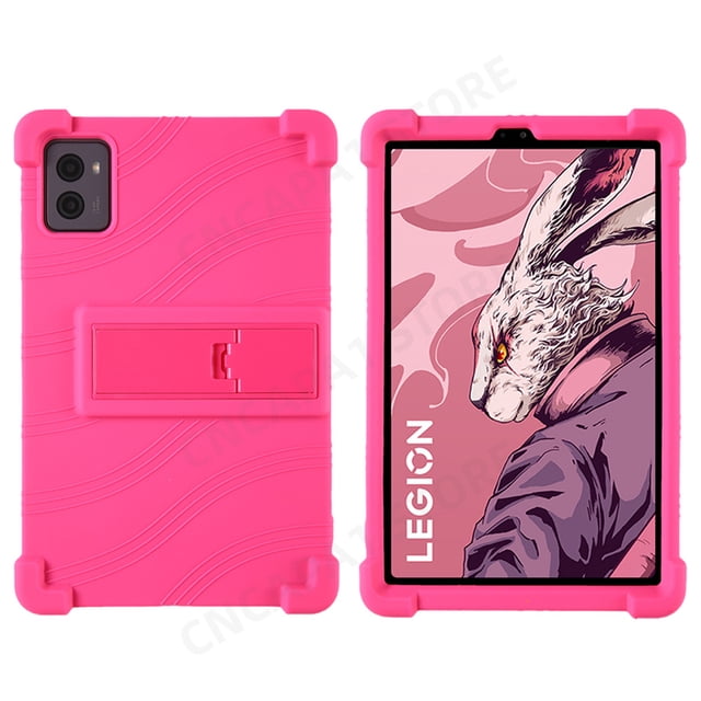 Soft Silicon Cover For Lenovo Legion Y700 2023 TB320F 8.8" Tablet Case Kickstand Funda For Legion Y700 2nd Gen Protector Shell Rose Red Y700 2nd Gen TB320F
