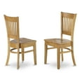thumbnail image 4 of East West Furniture Vancouver 5-piece Wood Table and Dining Chair Set in Oak, 4 of 6