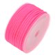 thumbnail image 3 of Nylon Rebordear Hilo Cordón 2mm Extrafuerte Trenzado Nylon Cuerda para Collar Pulseras Joyería Fabricación Artesanías 15M/49 Pies, Caliente Rosa, 3 of 5