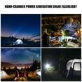 thumbnail image 3 of FENGGUIQU Portable Hand Crank Torch Light for Outdoor Black Plastic 1Set, 3 of 7