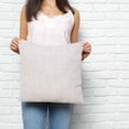 thumbnail image 2 of White Burlap Texture Pillow Covers 18x18 Inch Decorative Throw Pillow Cover, Farmhouse Vintage White Sofa Pillowcases Accent Cushion Case Home Decor Bedroom Living Room, 2 of 6