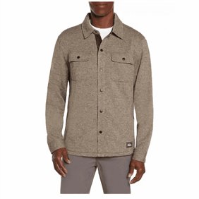 Eddie Bauer Men's XX-Large Turkish Coffee Sweater Fleece Shirt Jacket