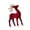 style A red, variant on Flocking Christmas Reindeer Figurines Deer Statues Table Centerpieces PP Material for Living Room Holiday Decor