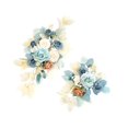 thumbnail image 3 of 2x Arco de boda con flores decorativas estilo bohemio rústico versátil y artificial Azul, 3 of 9