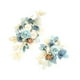 thumbnail image 3 of 2 piezas de flores artificiales para arco de boda, decoración floral versátil estilo bohemio. Azul, 3 of 9