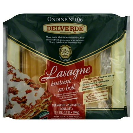 Delverde Pasta - Instant Lasagna - Case of 10 - 1.1 lb.