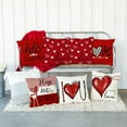 thumbnail image 6 of Valentine''s Day Pillow Covers 18x18 Inch Set of 2 White Hearts Decor Red Throw Pillow Covers Valentine''s Day Cushion Case Decoration for Sofa Couch 59, 6 of 6