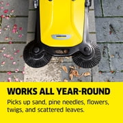 Karcher S 4 Twin, Push Sweeper, 5.25 Gallon, Outdoor Walk-Behind Street Sweeper