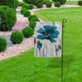 thumbnail image 5 of GZHJMY Garden Flag Double Sided Blue Gray Flower Art, Fade Resistant Yard Flag Durable Banner Indoor Outdoor Home Decor 28x40 Inch Yard Flags, 5 of 7