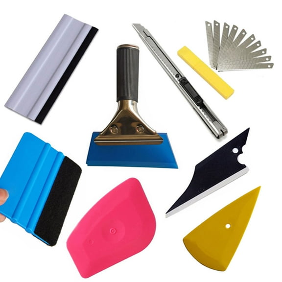 Qomolangma Professional 8 in 1 Car Window Film Tools Squeegee Scraper Set