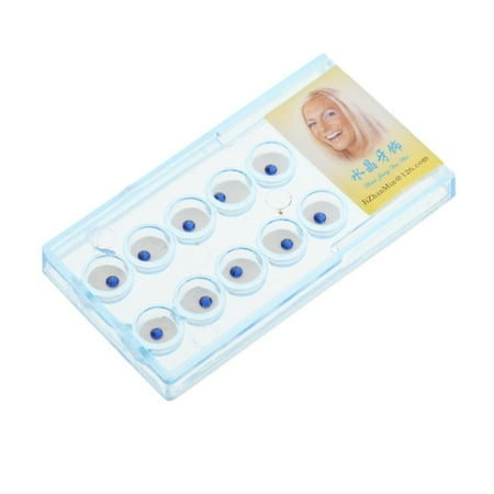 

10Pcs Crystal Tooth Gems Ornaments Jewelry Diamond Bur Decoration Studs Oral Care Not Easy to Fade Not Easy to Fall Off - Blue