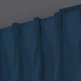 thumbnail image 2 of Homi Drapes 100% Blackout Curtain Triple Pinch Pleat Thermal Insulated Room Darkening Spill Proof Machine Washable Window Treatment Hevy Weighted Memory Shaped Panels (1 Panel, 42x84, Navy Blue), 2 of 8